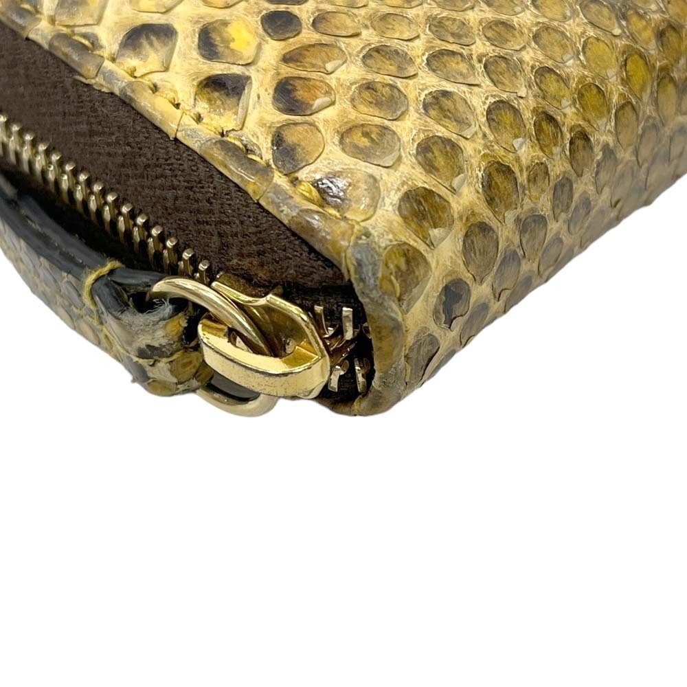 Gucci Double GG Zip Wallet Python Long Compartment - image 9
